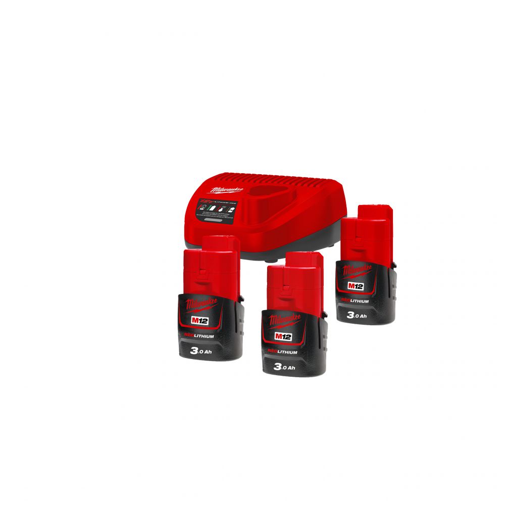 Milwaukee - 12V Starterset M12 (M12 NRG-303) 